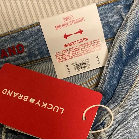 Lucky Brand Light Blue Straight Leg Jeans - Picture 6 of 6